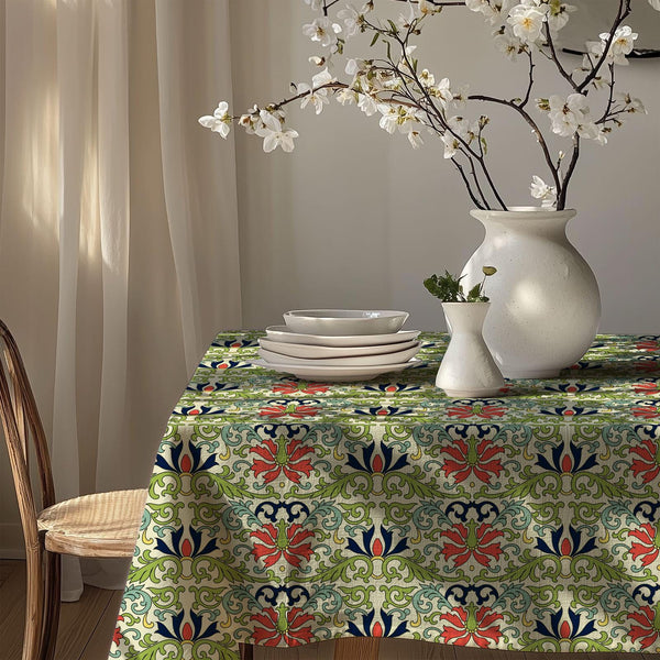 Classic Motif Tablecloth: Gardenya Fabric Cotton Blend Cover