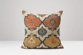 Vintage Moroccan Linen Pillow Cover: Bohemian Geometric Cushion - Image 1