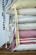 Cotton Linen Chair Cushion with Ties - Farmhouse Style Seat Pad - Image 5