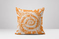 Tie-Dye Cotton Linen Throw Pillow Cover: Bohemian Swirl Accent - Image 1