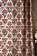 Floral Linen Curtains: Elegant Sunflower Drapes, Farmhouse Style - Image 1