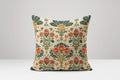 Vintage Floral Linen Pillow Cover: Bohemian Botanical Cushion - Image 1