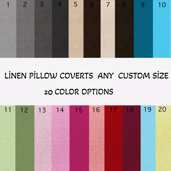 Neutral Linen-Cotton Throw Pillow Cover: Modern Farmhouse Decor