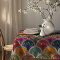 Colorful Floral Tablecloth: Gardenya Fabric, Ethnic Print - Image 2