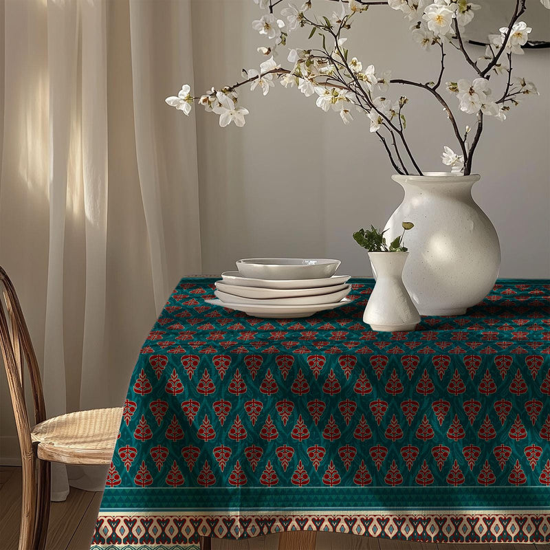 Ethnic Tablecloth: Gardenya Fabric, Boho Folk Print