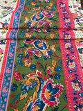 Elegant Boho Table Runner – Blue and Beige Floral Decor, Classic Dining Accent - Image 4