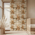 Teddy Bear Airplane Sheer Curtain: Pilot Nursery Decor - Image 1