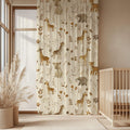 Safari Animals Sheer Curtain: Jungle Nursery Decor - Image 1