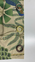 Peacock Linen Curtains: Tropical Palm Print Window Drapes - Image 5