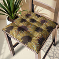 Sunflower Chair Cushion: Handmade Rustic Linen Seat Pad - Image 1
