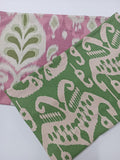 Green Ikat Linen Pillow Cover: Bohemian Geometric Cushion Case - Image 2
