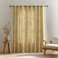 Yellow Sunflower Linen Curtain: Floral Botanical Window Panel - Image 2