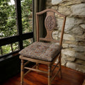 Persian Style Chair Cushion: Cotton Linen Seat Pad with Ties - Image 1