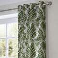 Tropical Leaf Curtain:  Botanical Print Window Panel - Image 2