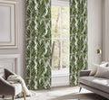 Tropical Leaf Curtain:  Botanical Print Window Panel - Image 4