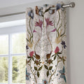Botanical Butterfly Curtain: Vintage Floral  Window Panel - Image 4