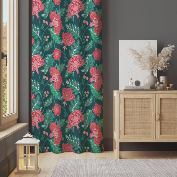 Mid Century Modern Curtain: Retro Geometric Window Panel