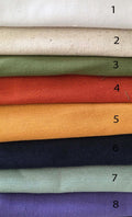 Rustic Orange Cotton Table Runner: Farmhouse Fall Decor - Image 2