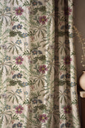 Tropical Palm Leaf Cotton Linen Curtain Panel: Botanical Print Drapery - Image 2