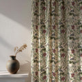 Tropical Palm Leaf Cotton Linen Curtain Panel: Botanical Print Drapery - Image 3