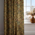 William Morris Inspired Linen Curtains - Earthy Botanical Drapes - Rustic Orchard Window Treatment - Image 2
