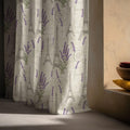 Paris & Lavender Linen Curtain – Eiffel Tower Sketch Linen Drape - Image 2