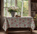 Floral Botanical Linen Tablecloth: Vintage Garden Print, Cotton-Linen Blend - Image 2