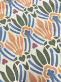 Vintage Mediterranean Linen Curtain: Floral Boho Drapes - Image 3