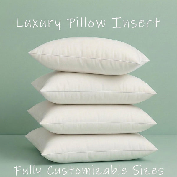 Custom Size Pillow Inserts – Soft Silicone Bead Microfiber Cushion Stuffing