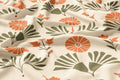 Modern Abstract Floral Linen Curtain – Terracotta Sage Pattern Linen Drape - Image 2