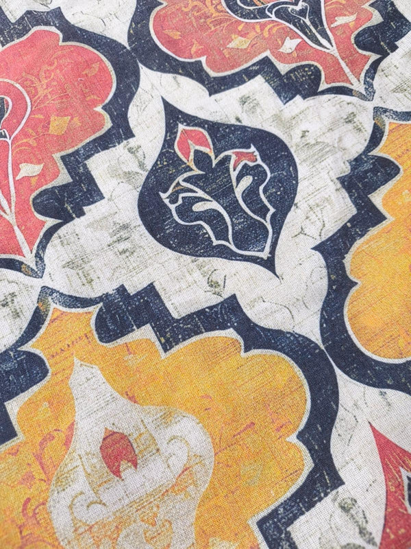 Vintage Moroccan Linen Pillow Cover: Bohemian Geometric Cushion