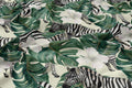 Zebra Jungle Linen Curtain Panel, Tropical Monstera Botanical Print Drapes, Safari Animal Window Treatment, Boho Home Decor - Image 4