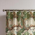 Tropical Leopard Linen Curtain - Jungle Safari Linen Drape - Image 2