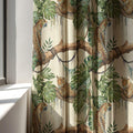 Tropical Leopard Linen Curtain - Jungle Safari Linen Drape - Image 3