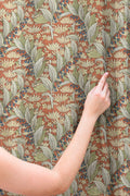 William Morris Style Linen Curtain, Thistle Floral Print, Custom Size - Image 3