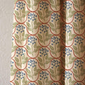 Blueberry Leaf Linen Curtain, Farmhouse Botanical Print, Custom Size - Image 2