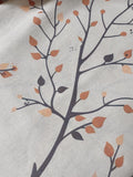 Autumn Branch Cotton-Linen Curtains: Warm Earthy Drapes - Image 2