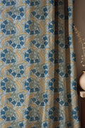 Bluebell Floral Cotton Linen Curtain, William Morris Style Print - Image 2