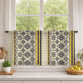 Tribal Geometric Cotton Linen Curtain, Southwestern Aztec Print, Custom Size - Image 3