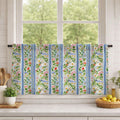 Vintage Floral Stripe Linen Curtain: Cottage Farmhouse Drapes - Image 5