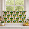 Art Nouveau Tulip Curtain, Botanical Print Cotton Linen Drapes, Scandi Style, Custom Size - Image 3