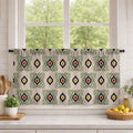 Cotton Linen Ikat Curtain, Bohemian Geometric Print, Custom Size - Image 3