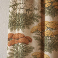 Vintage Wildflower Linen Curtain, Rust And Yellow Herb Design Window Panel, Custom Size - Image 2
