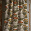 Vintage Wildflower Linen Curtain, Rust And Yellow Herb Design Window Panel, Custom Size - Image 3