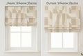 Red Houndstooth Woven Roman Shade, Custom Tailored Window Treatment - Image 4