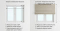 Blue Floral Stripe Roman Shade : Minimal Vintage Botanical Window Blind, Printed Custom Chain - Image 3