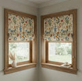 Wildflower Meadow Roman Shade : Vintage Botanical Floral Window Blind, Printed Custom Chain - Image 2