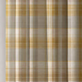 Classic Yellow Plaid Linen Curtain, Rustic Farmhouse Checkered Window Panel - Image 1