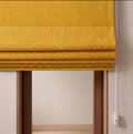 Mustard Yellow Textured Linen Roman Shade, Custom Window Treatment, Modern Boho Blind - Image 2