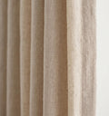 Beige Linen Curtain Tieback, Neutral Farmhouse Drapes, Rustic Linen Look Curtain Panel, Soft Cream Window Treatment - Image 4